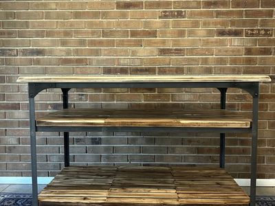 Butcher Block Rolling Kitchen Island