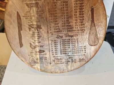 KITCHEN CONVERSIONS 3 Cutting Board