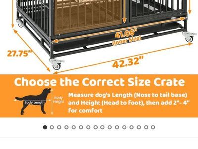 Homey 42 inch dog crate