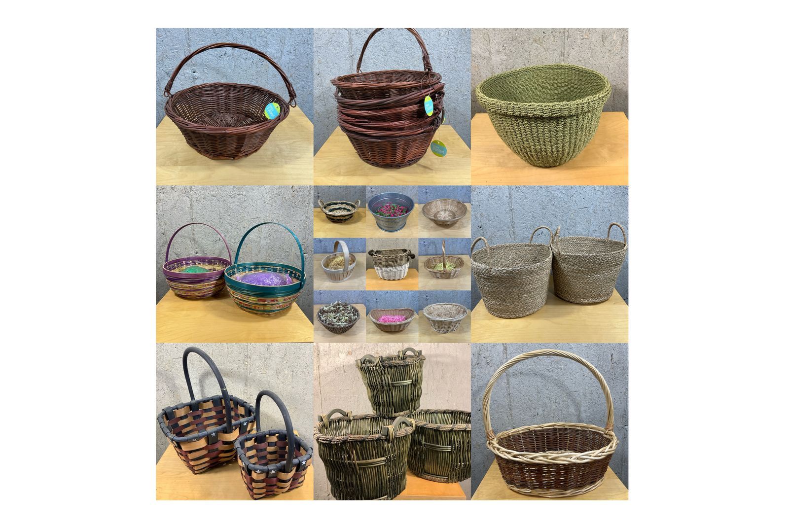 Various Baskets Many to choose from $5 and up