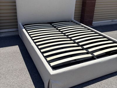 Kathy Kuo Home, Queen Storage Bed