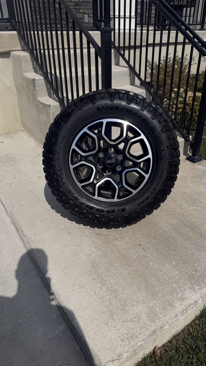 Ford F150 Rims and Tires 275/70R18 Goodyear Wrangler Duratrac Load E