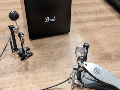 Pearl cajon full size and gibralter strap kick pedal
