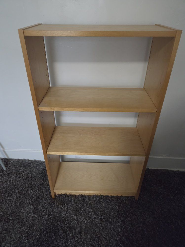 Ikea Natural Color Bookshelf 23.5" length x 42" height x 11" width
