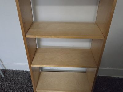 Ikea Natural Color Bookshelf 23.5" length x 42" height x 11" width