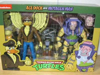 NECA Teenage Mutant Ninja Turtles Ace Duck & Mutagen Man Action Figures 2-Pack TMNT Cartoon