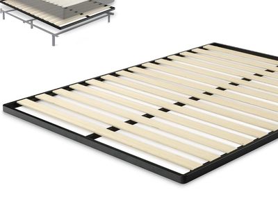 Zinus Deepak Easy Assembly Wood Slat 1.6 Inch Bunkie Board, Bed Slat Replacement, King, New