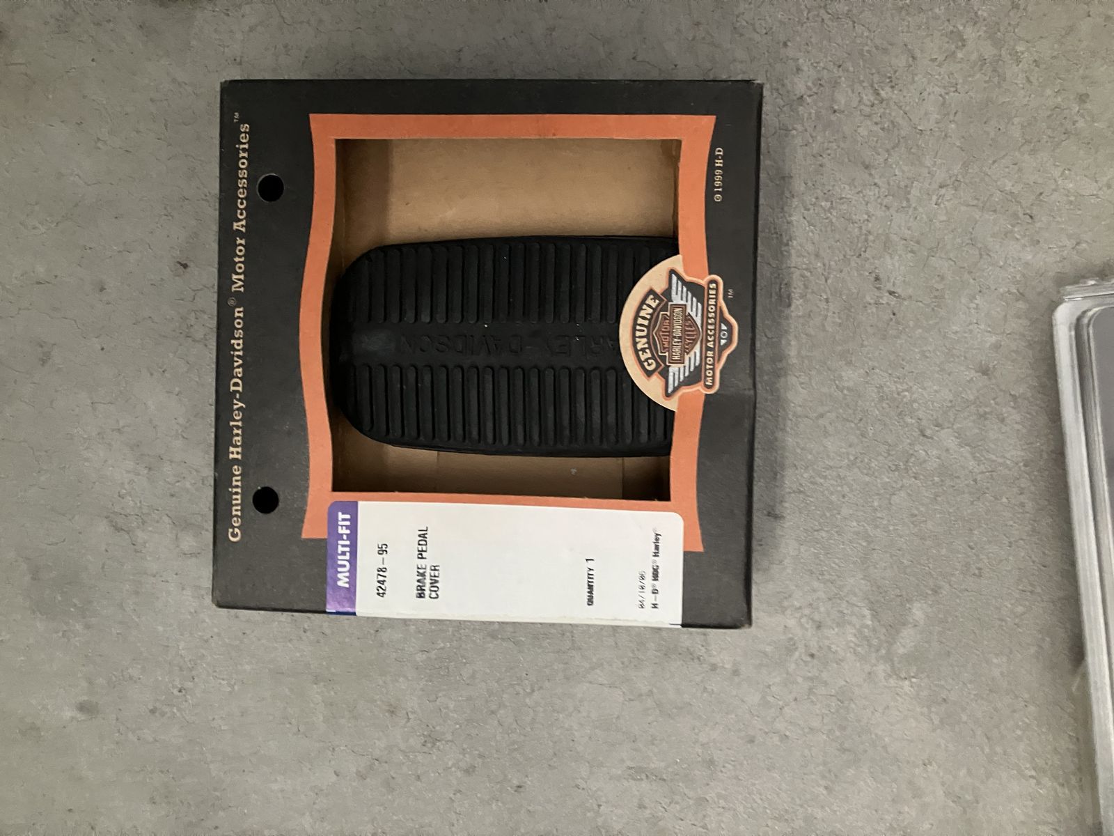 Stock Harley Rubber Brake Pedal Pad