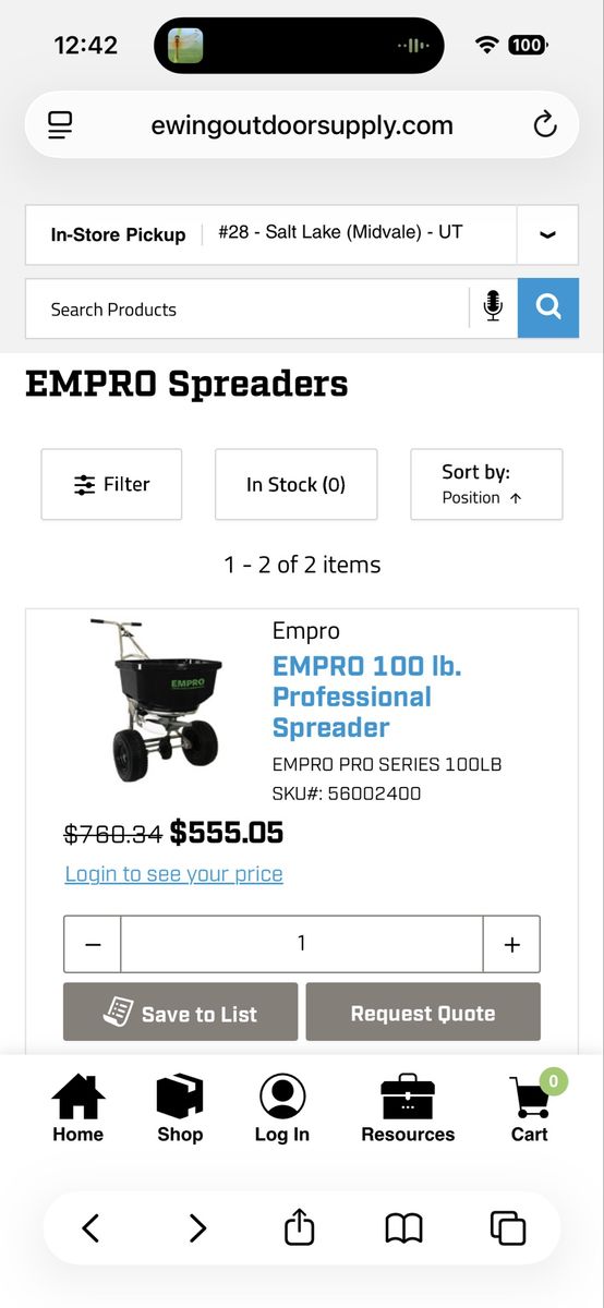 Empro 100 lb. Professional Spreader