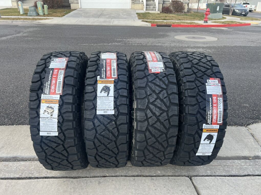 285/75R17 Nitto ridge grappler 10 ply new