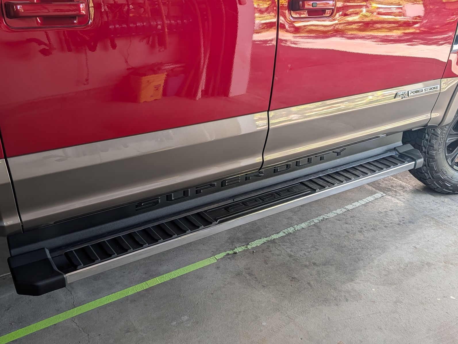 OEM Ford F-350 running boards for Club Cab