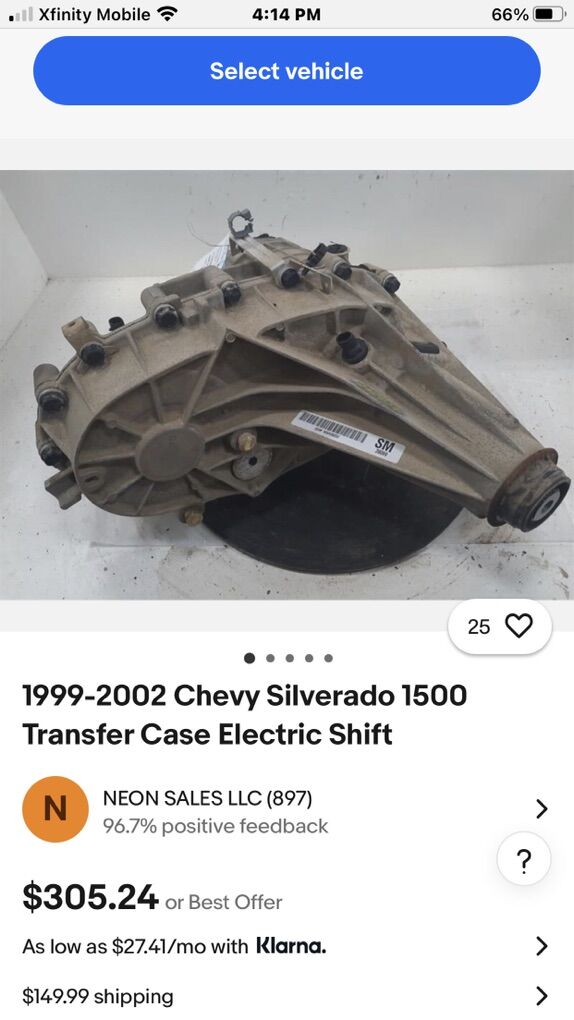 Used Transfer Case, Good Case