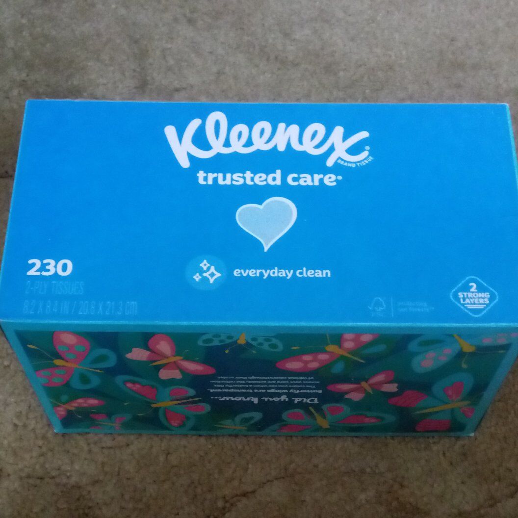 New Box of Kleenex Tissues 230 ct