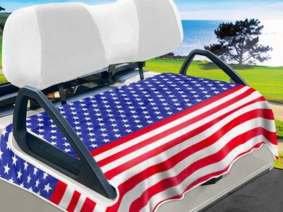 New in Box YOKYHOM American Flag Golf Cart Seat Blanket