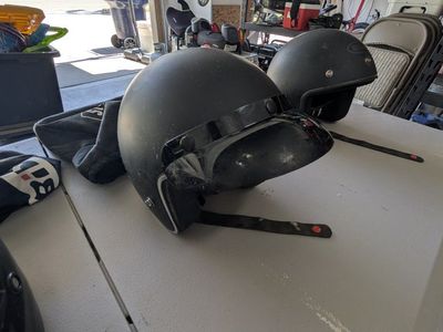 Helmet Matte Black with Muzzle - Size adult XS street and steel
