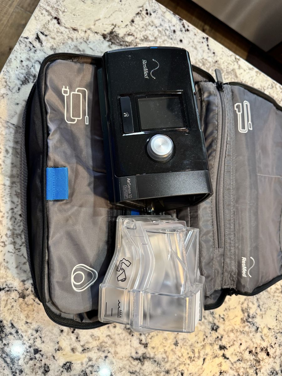 ResMed AirSense 10 with supplies