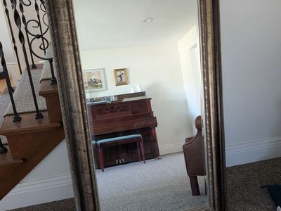 2 Large Gold Framed Mirrors - Full Length Accent Decor for Home