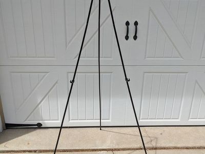 Portable Display Easel - 64" Tall - Holds Full Size Poster Boards. Collapsible Legs