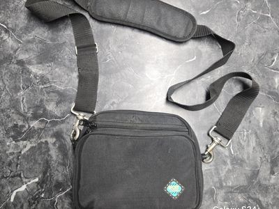 Sport Zone Black Small Crossbody Bag Adjustable Strap