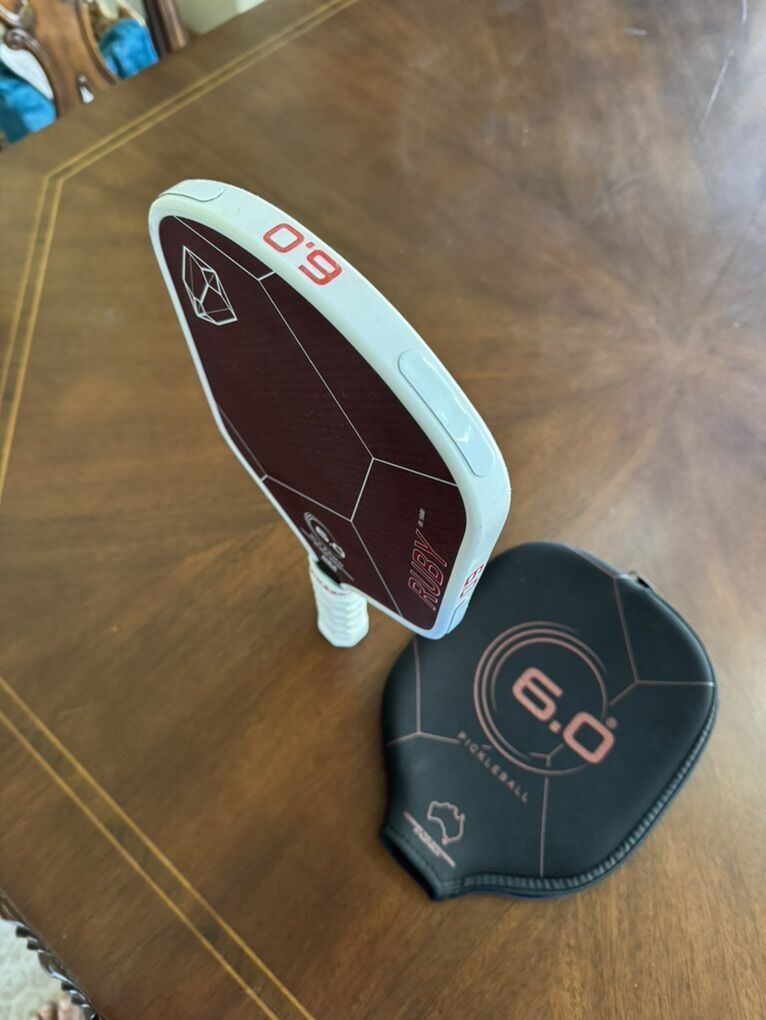 Six Zero 6.0 Ruby RK 16mm Pickleball Paddle