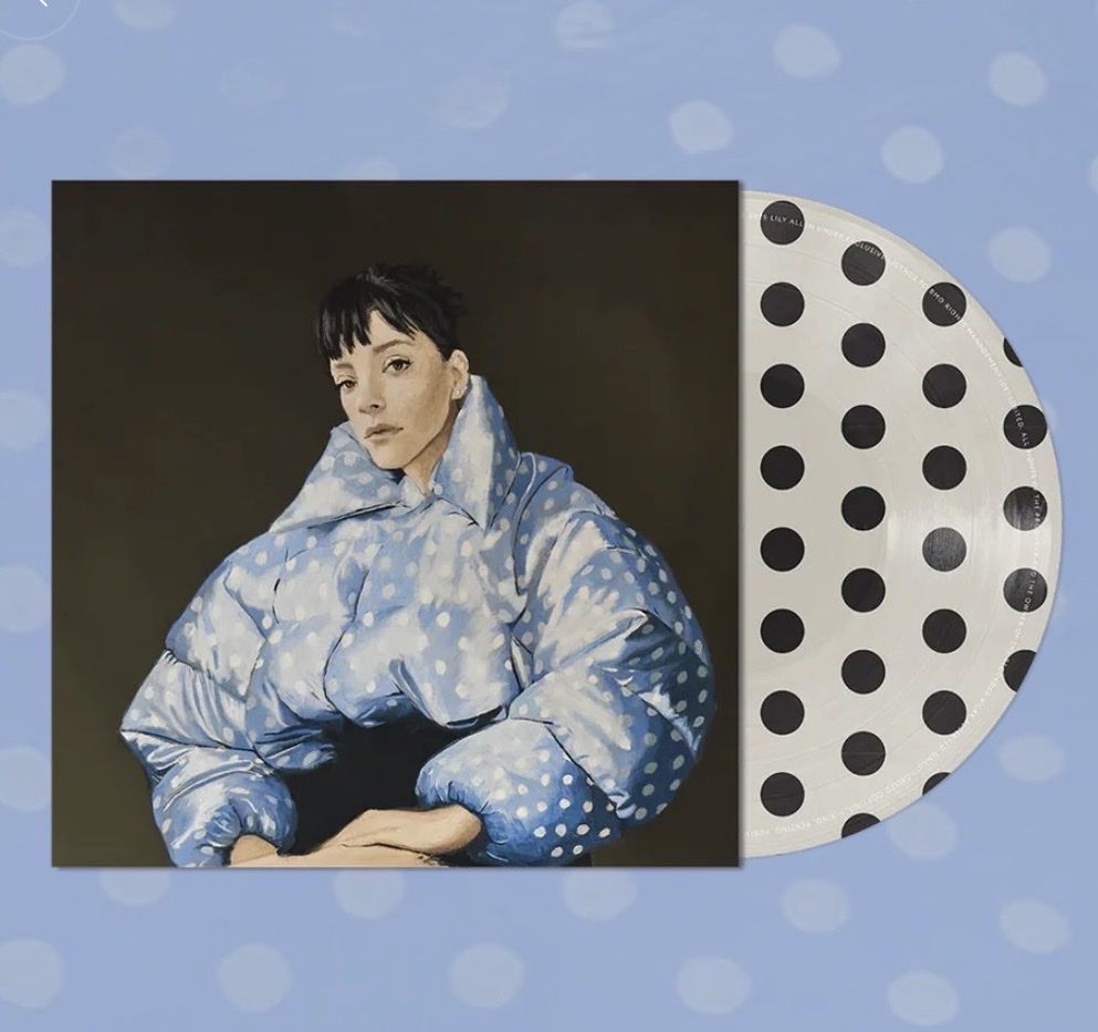 Lily Allen-West End Girl Cream & Black Polka Dot Vinyl Record-Picture Disc LP-LIMITED-SEALED