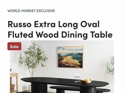 New world market dining table