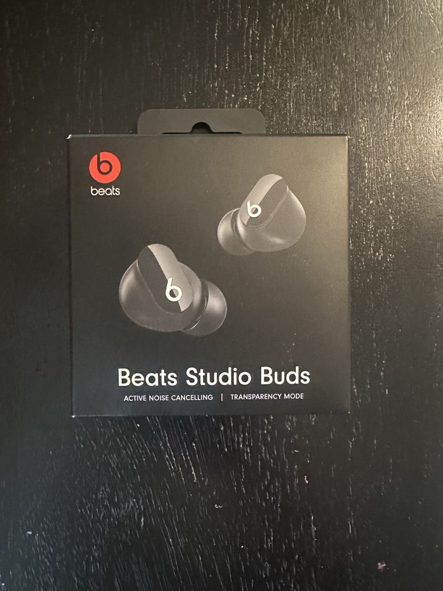 Beats Studio Buds True Wireless Earbuds - Black with ANC, Transparency Mode, Spatial Audio, New, Never Opened