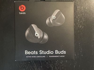 Beats Studio Buds True Wireless Earbuds - Black with ANC, Transparency Mode, Spatial Audio, New, Never Opened