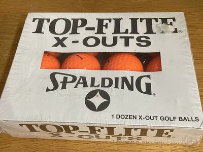 Top-Flite X-Outs 1 Dozen Golf Balls In Sealed Box