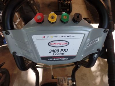 Simpson Pressure Washer 3400 PSI Commercial