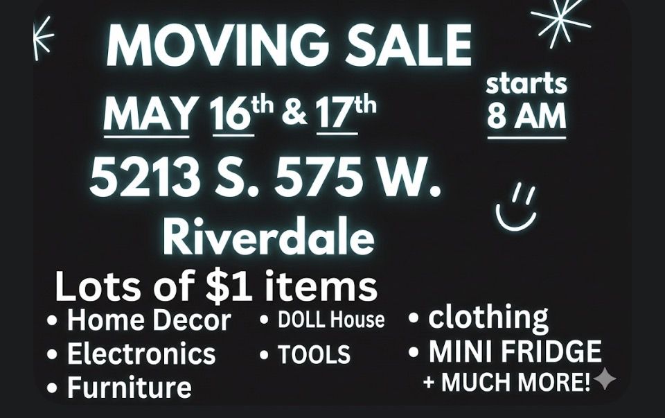 Moving Sale