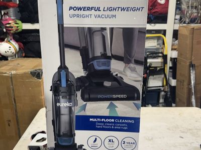 Eureka PowerSpeed NEU185 Lightweight Powerful Upright Vacuum Cleaner - Black/Blue, New