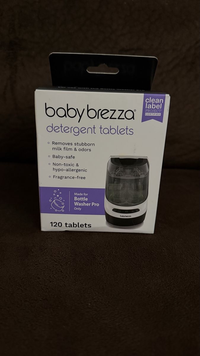 Baby Brezza Detergent Tablets - 120 Count - For Bottle Washer Pro Only - Clean Label Certified