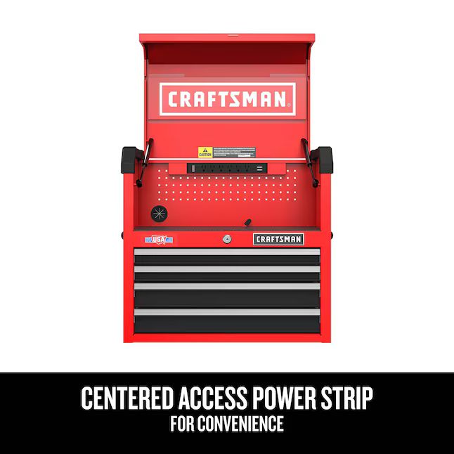 Craftsman 2000 Series 4 Drawer Steel Tool Chest (Red)