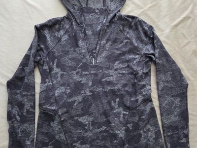 Lululemon Rulu warm stabilizer 1/2 zip hoodie sz 6