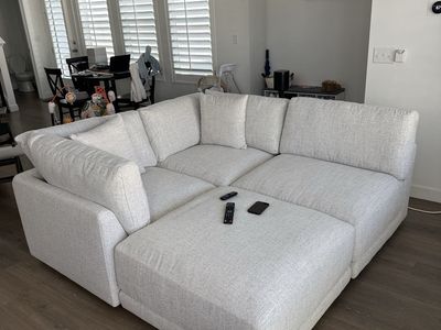 White sectional