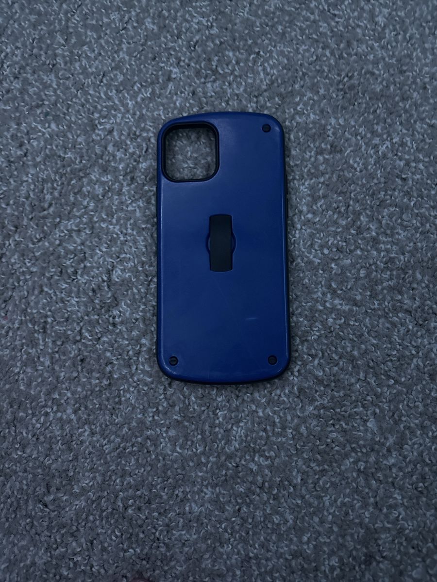 Black & Blue iPhone Case with Kickstand - Durable protection for your iPhone 12