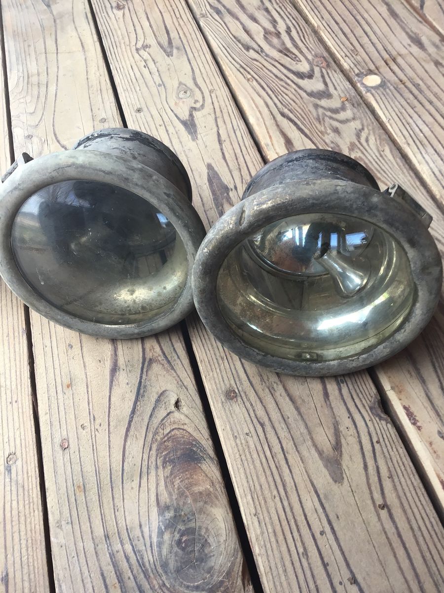 Antique Cadillac headlights