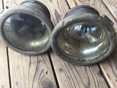 Antique Cadillac headlights