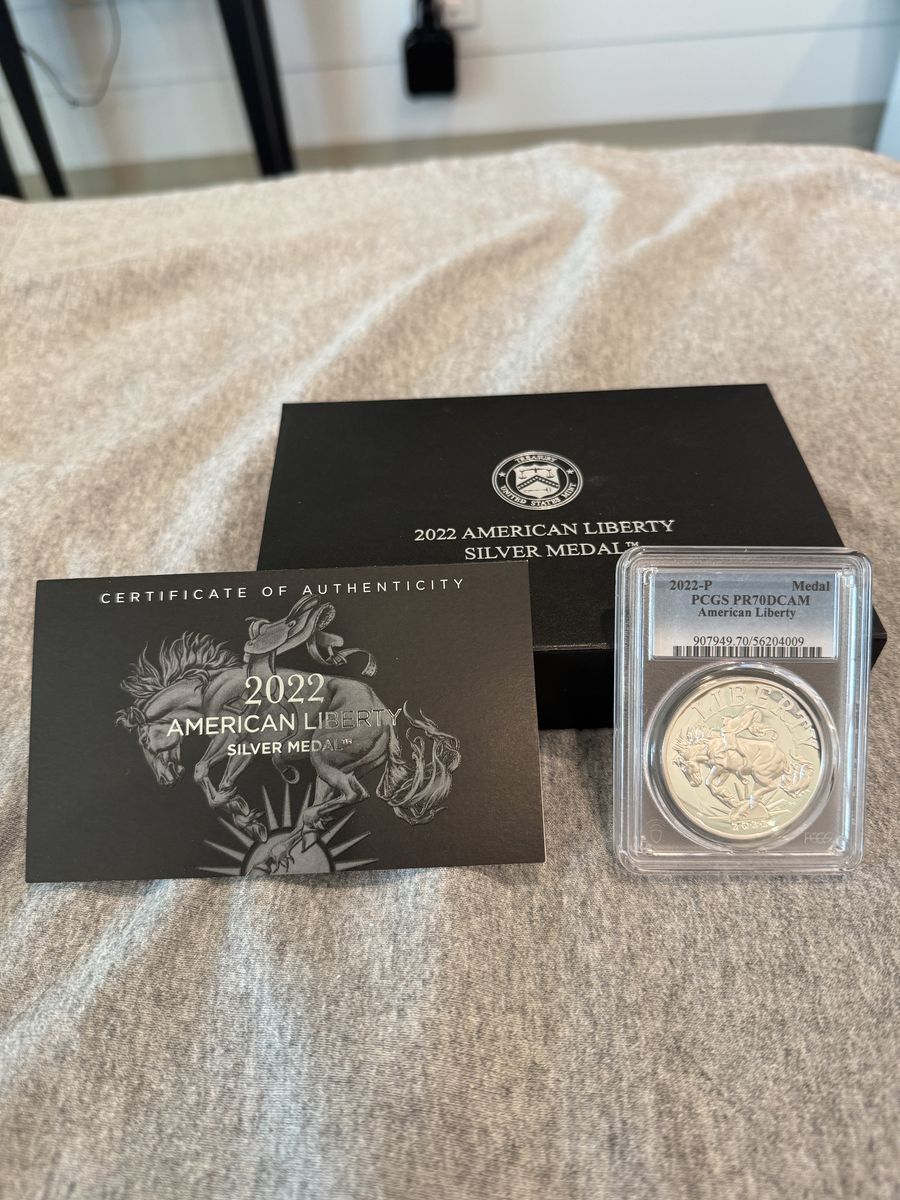 2022-P American Liberty Silver Medal - PCGS PR70 DCAM