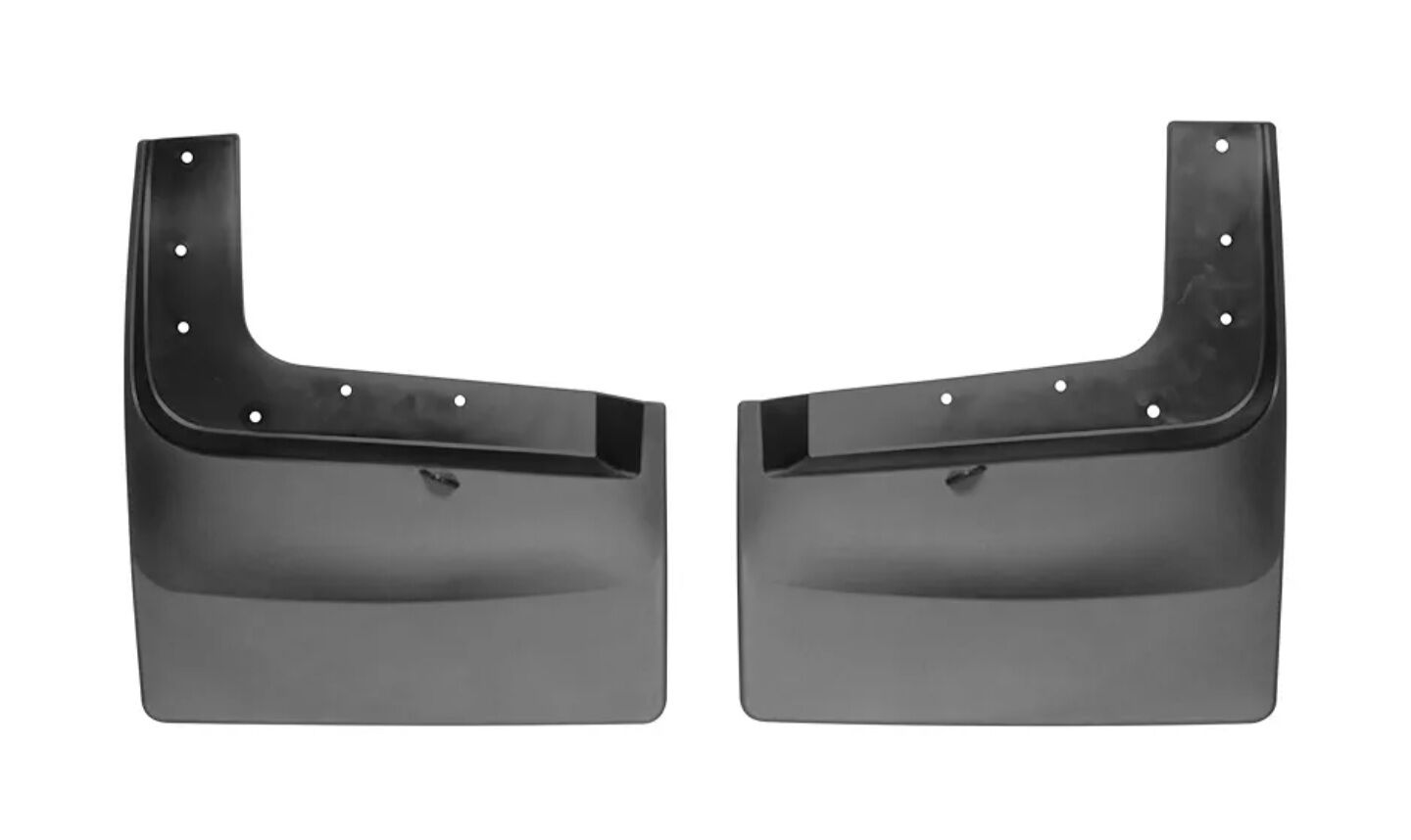 New in Box WeatherTech Custom No Drill Rear Splash Guard MudFlaps for Ford Super Duty