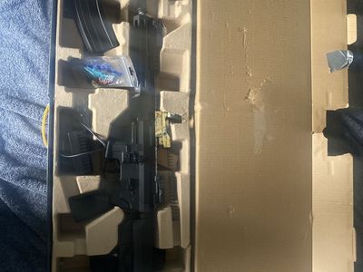 Lancer Tactical Airsoft Rifle in Original Box with Accessories