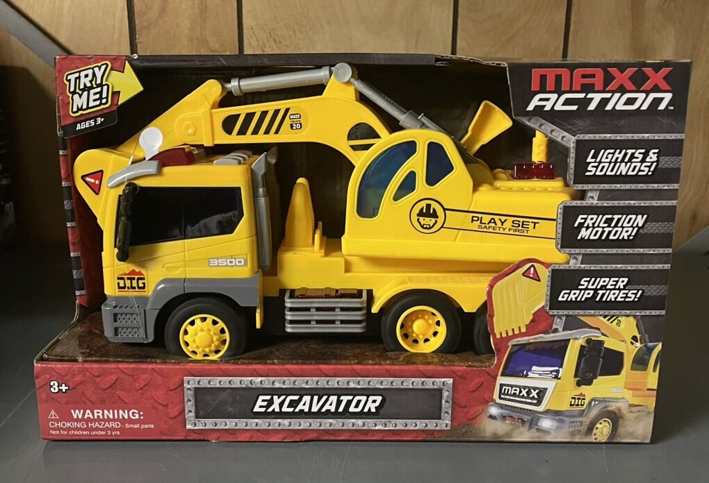 Maxx Action Excavator toy truck.
