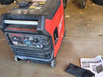 Predator 3500 Super Quiet Inverter Generator Used
