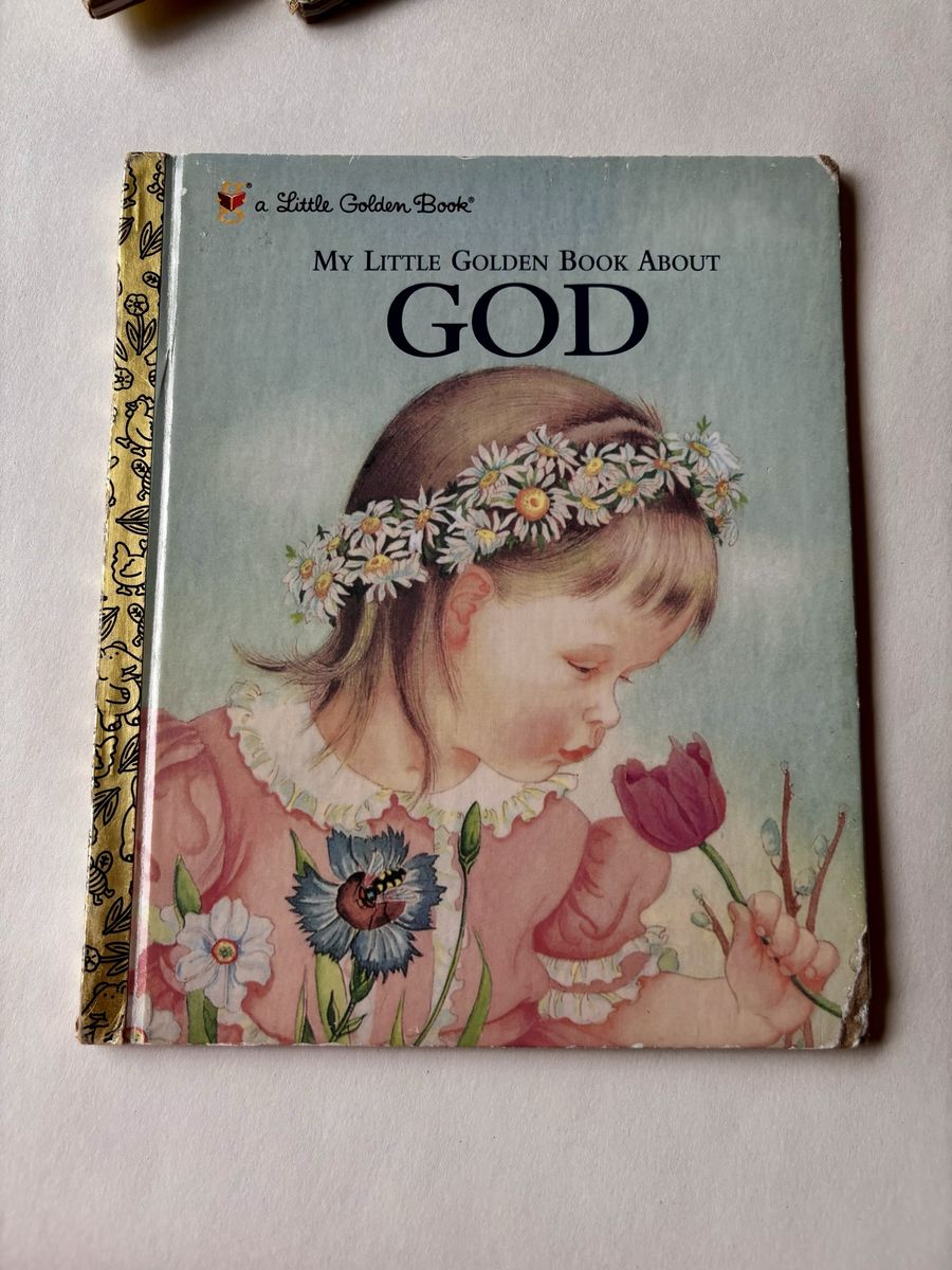 My Little Golden Book About God - Vintage Children's Religious Book