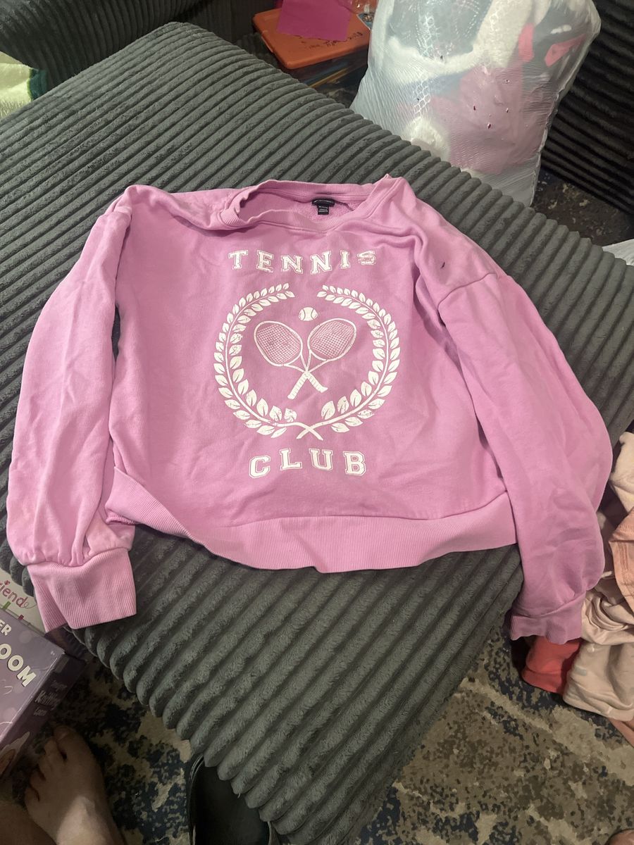 Art Class Pink Tennis Club Graphic Sweatshirt XL 14/16