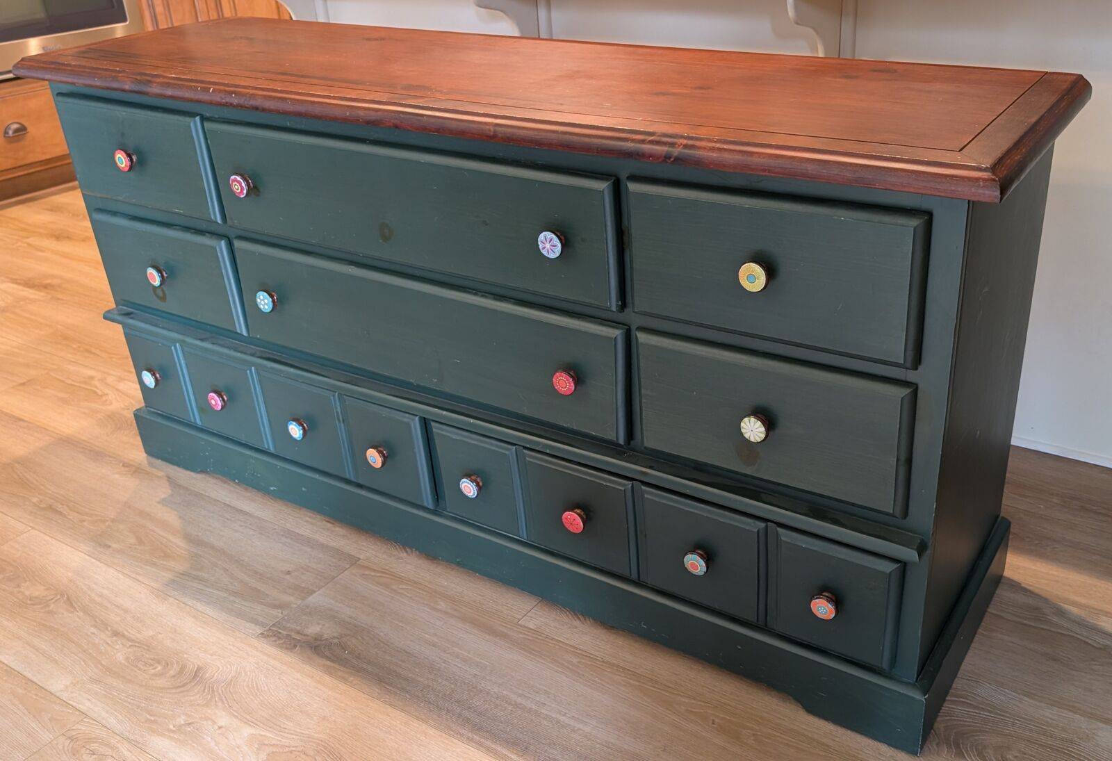 Green dresser