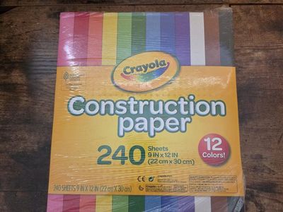 Assorted Craft Supplies: Construction Paper, Blank Cards, Tracing Pad, Rhinestone Stickers, and much more.