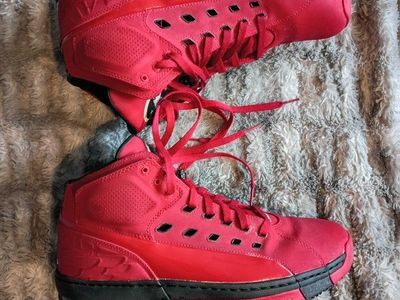 Nike Air Jordan Dub Zero Gym Red Black Shoes Men's Size 12 High Top Sneakers