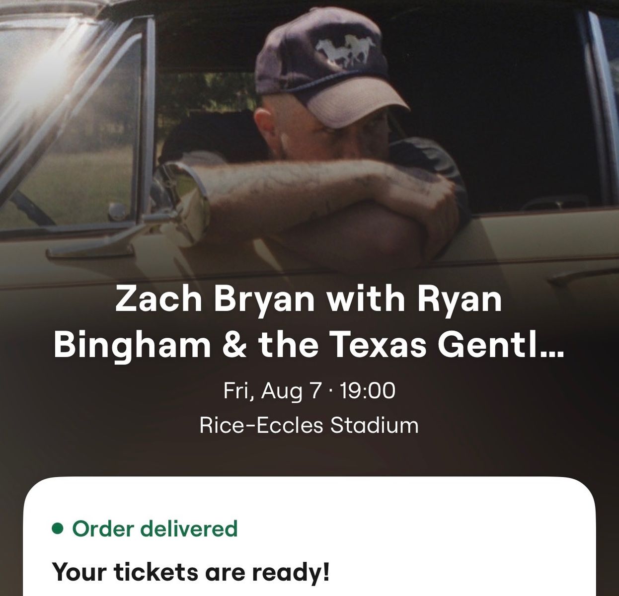 Zach Bryan with Ryan Bingham Tickets - Rice-Eccles Stadium (Fri, Aug 7)